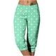 thumbnail image 1 of Mujeres Capri Pantalones Casual Suelto Largo Pantalones de Color Sólido con Corbata Elástica Cintura Y Bolsillos, 1 of 6