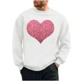 thumbnail image 2 of PNTUTB Men's Valentine's Day Fashion Print Casual Long Sleeve Crew Neck Pullover Loose Comfortable Sweatshirts, 2 of 6