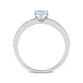 thumbnail image 4 of Everly Women's Topaz and Diamond 10k White Gold Ring, 4 of 7