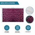 thumbnail image 6 of Pink Leopard Print Placemats Set of 8, Retro Chic Abstract Animals Texture Placemats for Dining Table, Place Mats for Kitchen Tabletop, Waterproof Wipeable Dining Table Mats Set, 6 of 9