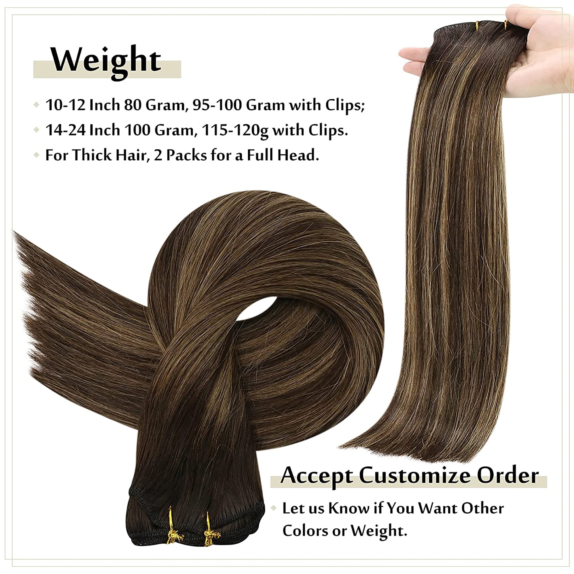 2 inch clip top in hair extensions