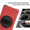 thumbnail image 4 of Dteck Galaxy Tab A 8.0 Case 2019 T290 T295(without S Pen),[Rotating Hand Strap] Three Layer Rugged Shockproof Kids Friendly Case with Kickstand and Shoulder Strap, Red, 4 of 9