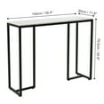 thumbnail image 4 of Wisfor Table Console Moderne en Faux Marbre, Table d'Appoint pour Sofa, Table de Couloir et de Vestibule, 39.4x11.8x30.9 Pouces, 4 of 11
