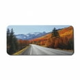thumbnail image 1 of Fall Computer Mouse Pad, Highway Through the Countryside American Landscape Snowy Mountains Foliage Travel, Rectangle Non-Slip Rubber Mousepad X-Large, 35" x 15" Gaming Size, Multicolor, by Ambesonne, 1 of 2