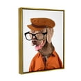 thumbnail image 3 of Stupell Industries Schoundrel Dog in Glasses Animals & Insects Painting Gold Floater Framed Art Print Wall Art, 17 x 21, 3 of 9