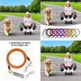 thumbnail image 4 of Heavy Duty Dog Tie Out 8M Runner Chain with Spring Swivel for Outdoor Yard Camping, 32x26 cm, Red, 4 of 8