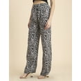 thumbnail image 2 of Moomaya Wide Leg Printed Palazzo Pants For Womens, Elastic Waist Bottoms, 2 of 9