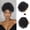 Black, variant on Short Curly Drawstring Ponytail Extension for Black Women Synthetic Short Afro Kinky Curly Ponytail Drawstring Extension Messy Bun Hair Piece Protective Style for Daily Party Use 10Inch