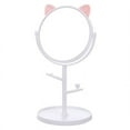 thumbnail image 2 of Makeup Mirror with Cute Ear Shape Jewelry Rack Holder Removable for Bedroom, 2 of 6