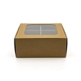 thumbnail image 3 of Treat boxes with window and dividers | 4 SMALL compartments | 4.5 x 4.5 x 1.9 in |Christmas treat boxes, cookie boxes with window, candy boxes for gift giving | 20-pack (Kraft), 3 of 6