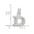 thumbnail image 2 of White Sterling Silver Charm Pendant Themed Cubic Zirconia CZ Clear 17 mm 12, 2 of 2