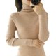 thumbnail image 1 of Jerséis para mujer, suéter tejido de cuello alto liso de otoño e invierno, manga larga Marrón xxl Yuyangstore Suéter de punto mujer, 1 of 4