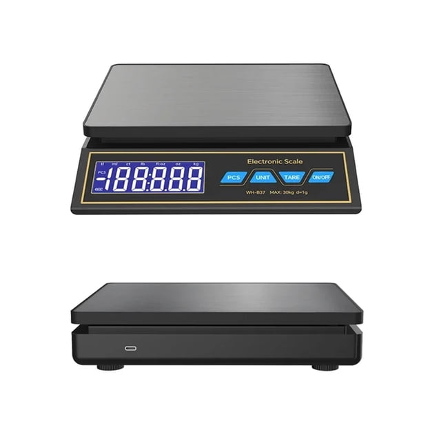30kg/1g Digital Electronic Kitchen Scale, Rechargeable Stainless Steel Household Food Scale Weight Balance With Counting Function ,Accurate Readings