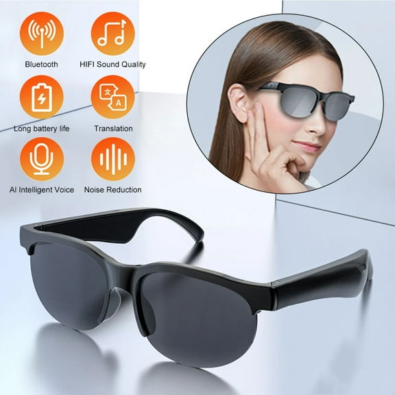 CAMOTUSE Smart Glasses Earphones 150 Language Voice Translation AI Translator Glasses