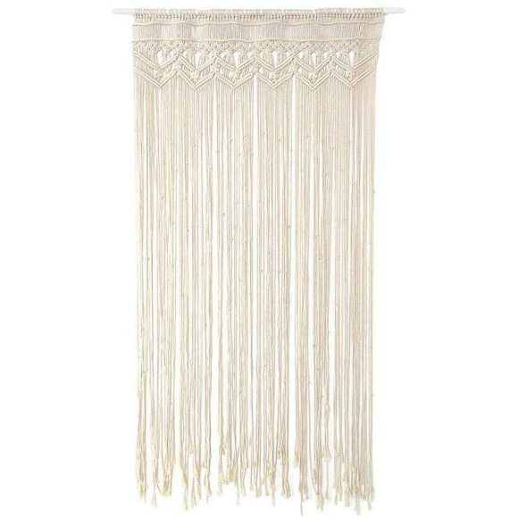 Rideau Macramé Grand Bohème Tissé à Suspendre au Mur Rideaux de Fenêtre Faits à la Main Déco Bohème pour Fenêtre Entrée Garde-Robe Toile de Fond de Mariage Arche Chambre Salon Appartement