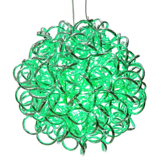 10" Spiral LED Green Ball 80Lts