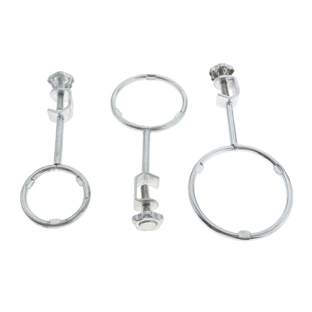 Lab Stand Support Retort Ring Set 65mm 80mm 95mm and Lab Clamp Stand Holder 