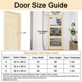 thumbnail image 4 of 36" X 80" Pine Wood 3Lite Clear Double Glazed Glass Front Door Slab, 4 of 6