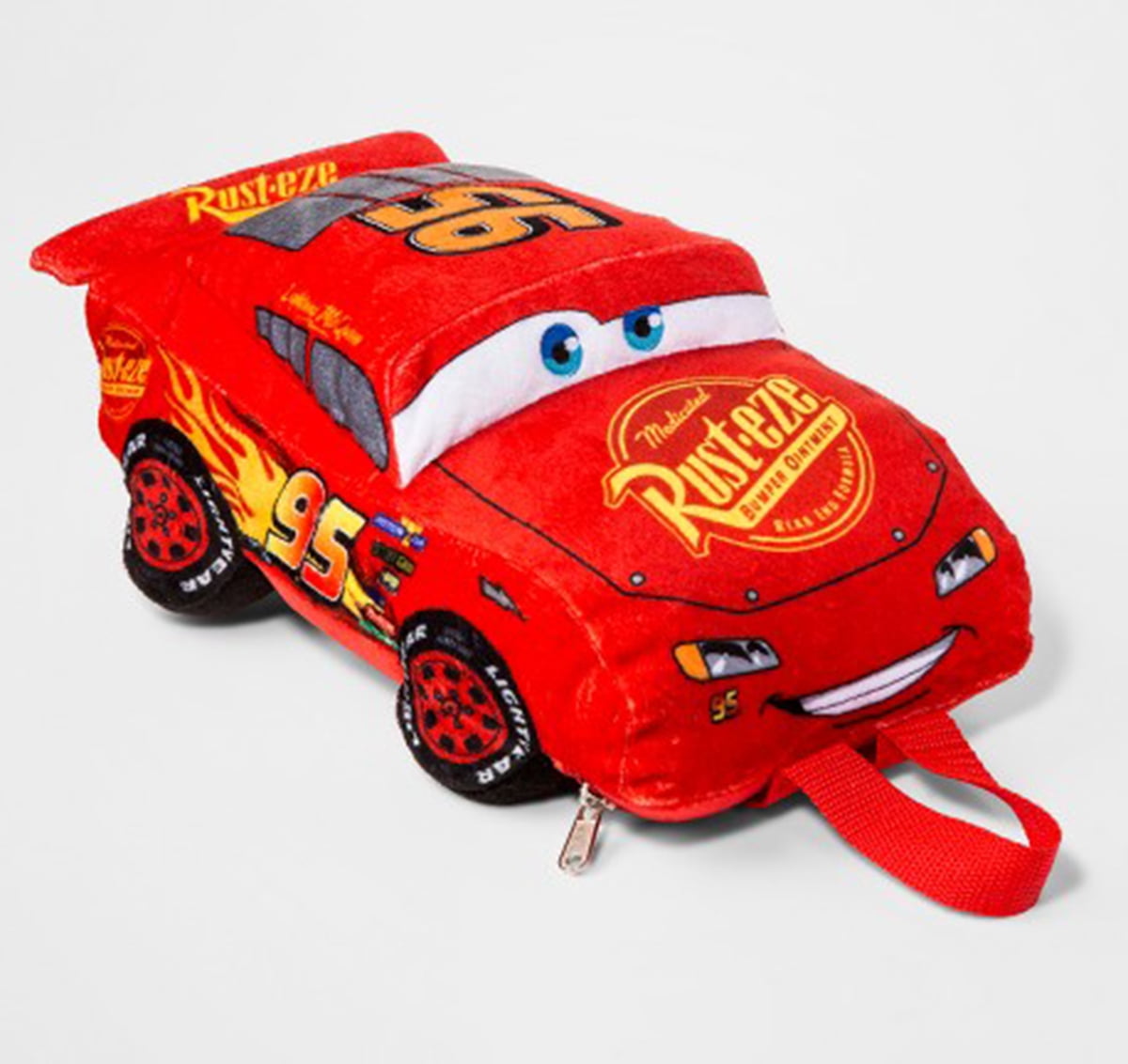 Disney Cars Mcqueen Car Plush Doll Backpack 16" Plush Toy Costume Bag Flat 