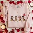 thumbnail image 2 of Airedale Terrier Valentine Sweatshirt, Embroidered Dog Mom Crewneck, Cute Airedale Gift for Her, Heart Dog Shirt, Puppy Love Sweater, 2 of 5