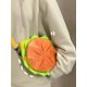thumbnail image 4 of Bolso Bandolera Hamburguesa PU Gran Capacidad para Mujer Mochila Divertida (Amarillo), 4 of 6