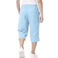thumbnail image 6 of KyCheLot Boys Girls Capris Pants Cotton Linen Breathable Elastic Drawstring Casual Crop Pants with Pockets 4-15 Years, 6 of 7