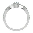 thumbnail image 3 of 0.80 CT TW Diamond Prong Setting Intertwined Bridal Ring 14K White Gold, 3 of 5