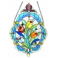 thumbnail image 2 of KELDA Tiffany-glass Tulip Window Panel 15.5x22.5, 2 of 2