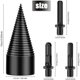 thumbnail image 2 of Cono de tornillo para partidor de troncos, partidor de troncos de cono de perforación con 3 mangos de taladro, 42 mm, taladro para leña, taladro helicoidal, partidor de cono para uso doméstico, 2 of 5