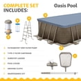 thumbnail image 3 of Funsicle 18 Ft Oasis Designer Lap Above Ground Pool with Pump, Rectangular Frame, 3 of 6
