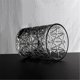 thumbnail image 5 of Taza de vidrio transparente sin plomo vintage, vasos for beber de boca ancha tallados de línea clásica, 5 of 7