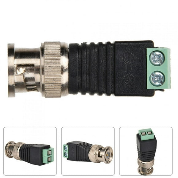 BNC Male Adapter, BNC Connector, With + - Positive And Negative Poles For Monitoring Equipment Converters Household