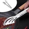 thumbnail image 2 of Stainless Steel Clips Multipurpose Heat Resistant Butterfly Kitchen Tongs for Barbecue, Bread, Dessert, Steak, Hotel Use, 2 of 8