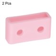 thumbnail image 3 of Uxcell Watch Band Strap Loops Silicone for 22mm Width Watch Band, Light Pink 2 Pack, 3 of 5