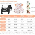 thumbnail image 6 of Dog Dress Summer for Small Dogs Cats Girl Cute Floral Puppy Harness Dresses with D Ring Pet Dog Princess Birthday Dress Female Doggie, 6 of 7