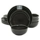 thumbnail image 1 of Juego de vajilla Gibson Soho Lounge Nardini 12 piezas negro, 1 of 7