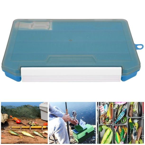 Senjay Portable Lure Box, Fishing Tackle Box Tackle Box Organizer Fishing Tackle Box With Removable Dividers For River Pond Saltwater Freshwater Blue