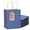 Kraft Deep Blue, variant on 50-Packs Gift Bag with Handles Bulk Diamond Blue Paper Bags Multiple Uses (8.3"x3"x6" Small Size)