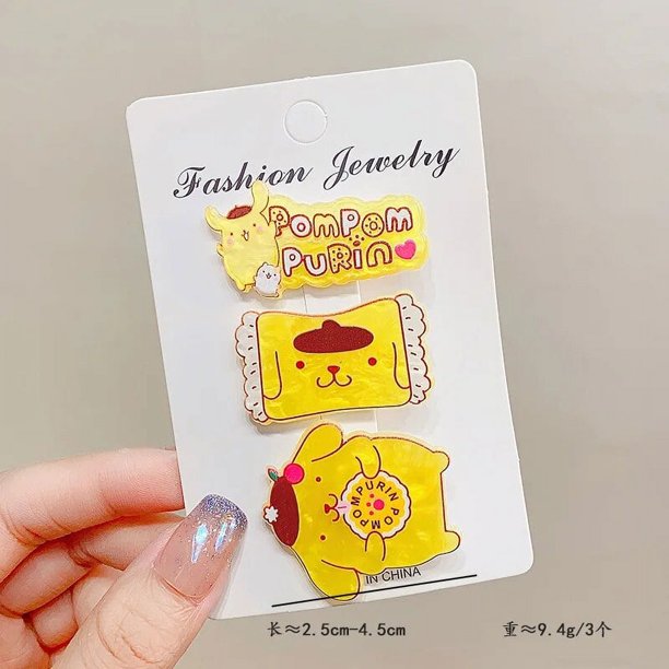 Tarjeta Kawaii Sanrio para el cabello para niñas, accesorios para el cabello para amantes, regalo pequeño, Kuromi Cinnamorroll Mymelody, dibujos animados, nuevo, creativo