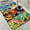 Colorful Abstract Tiger Portrait, variant on 1pc Black and Gold World Map Bathroom Rug Bathroom Decor and Accessories- Durable,Anti Slip,And Quick Drying,Suitable For Indoor/outdoor Use - Perfect For Bathrooms,Bedrooms,Kitchens