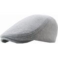 thumbnail image 4 of CoCopeaunts Cotton Newsboy Hats for Men Soft Casual Beret Solid Unisex Retro Driver Flat Hat Newsboy Cap Outdoor Beret Hat, 4 of 7