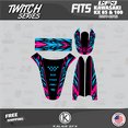thumbnail image 2 of Kalair GFX Graphics Kit for Kawasaki KX100 UFO RESTYLE (2001-2013) Twitch Series, 2 of 5