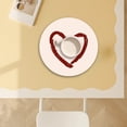 thumbnail image 3 of Round Placemat for Dining Table, Rubber Kitchen Table Mat Valentines Day Home Decor, 3 of 6