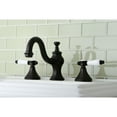 thumbnail image 4 of Kingston Brass  Victorian Porcelain Widespread Bathroom Faucet satin nickel Satin, 4 of 4