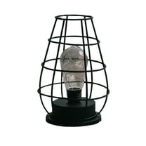 MERRYHAPY Modern Elegant Black Small Nightstand Lamp for Bedroom Home Decor and Ambient Lighting