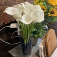thumbnail image 3 of 10pcs Artificial Calla Lily, Real Touch Latex Flowers for Home , Wedding Party Decorations, 3 of 7