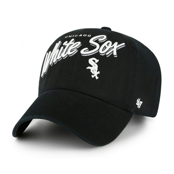 Women's '47 Black Chicago White Sox Ariana Clean Up Adjustable Hat