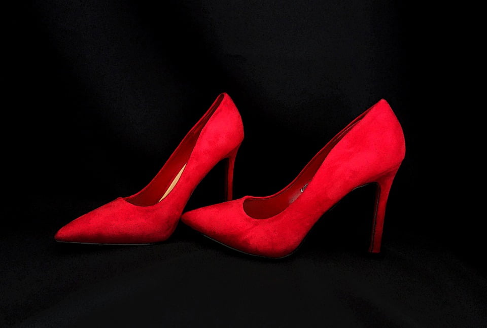 walmart red high heels
