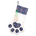 thumbnail image 1 of OurWarm Christmas Socks Red Blue Plaid Dogs Paw Stockings Sacks Hanging New Year Kids Gifts Christmas Party Decoration 46x28cm, 1 of 4