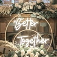 thumbnail image 4 of Charming Better Together Decorative Signs, Handmade Neon Light Brightness Adjustable For Wedding Celebration, Perfect Indoor Use Decoration (42 x 31 cm), 4 of 5